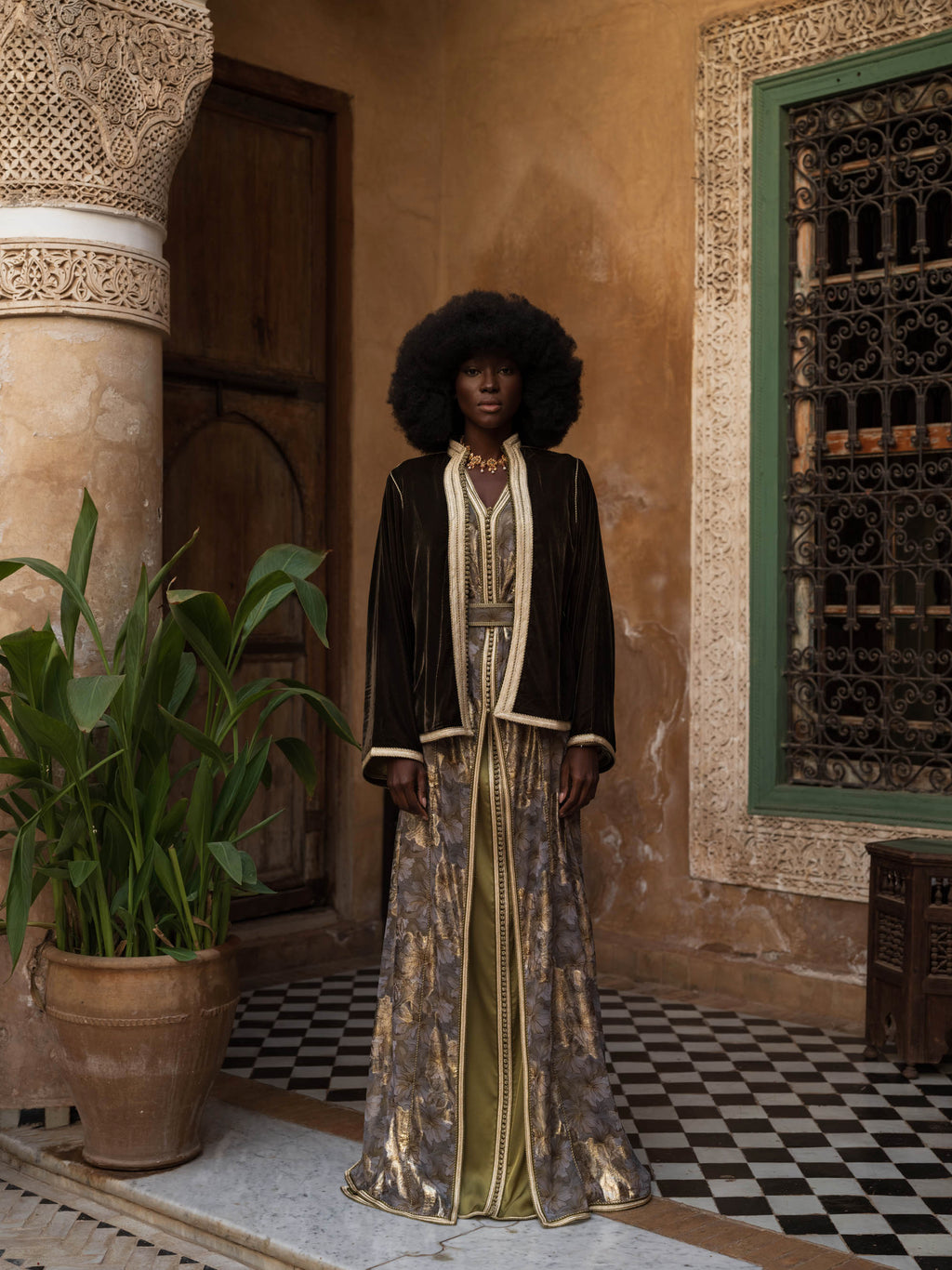 Velvet Petals - Olive