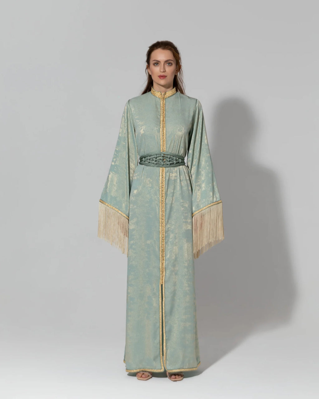 Green Silk Kaftan