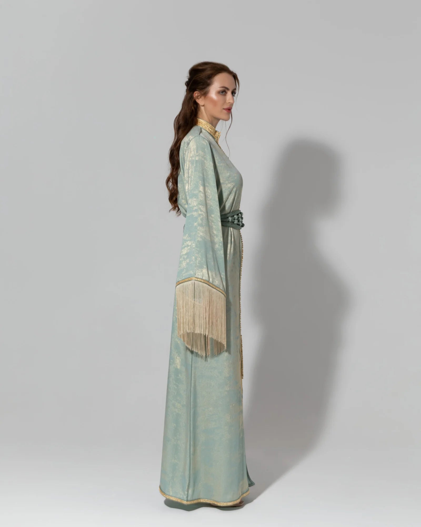Green Silk Kaftan