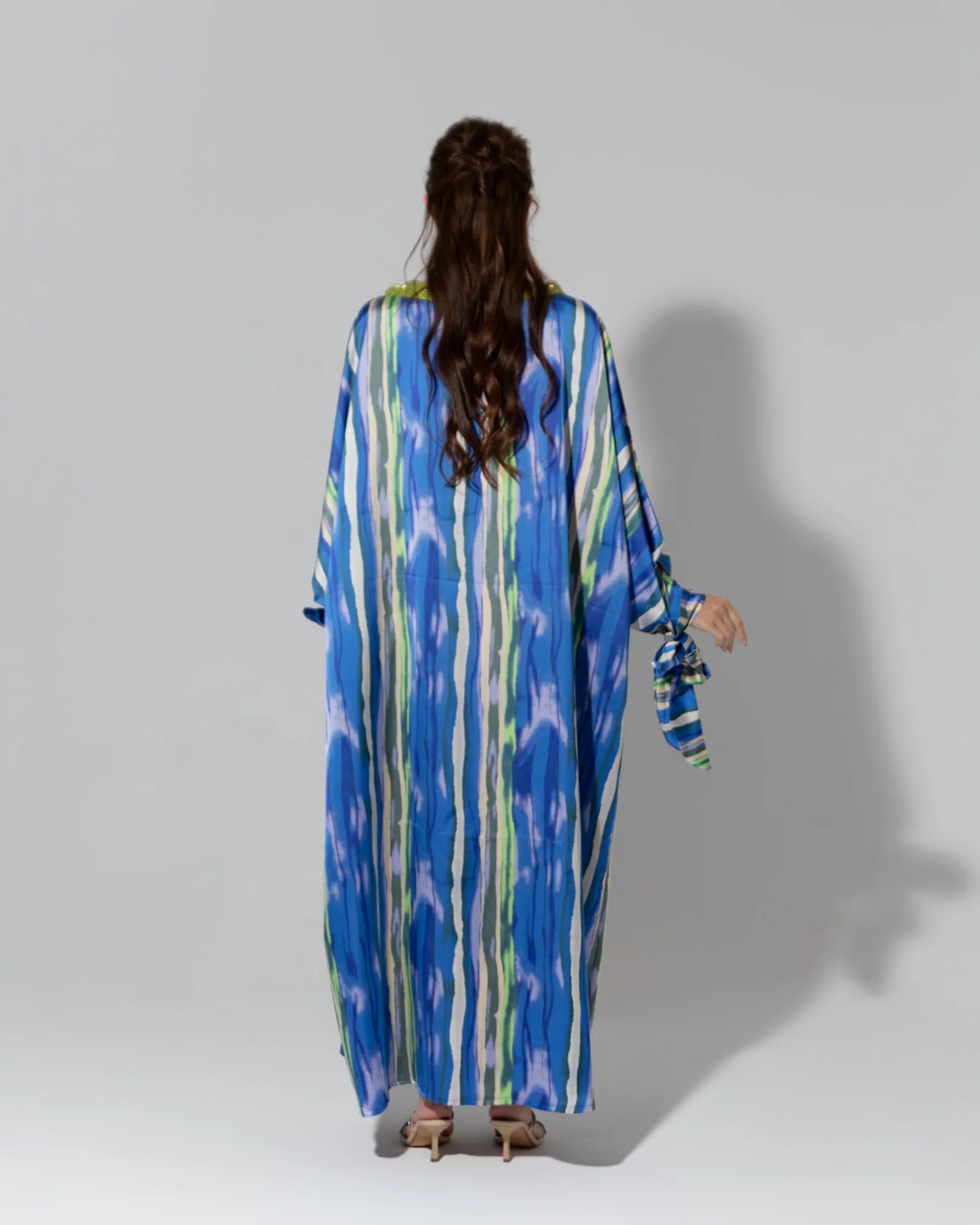 Abstract Silk Kaftan