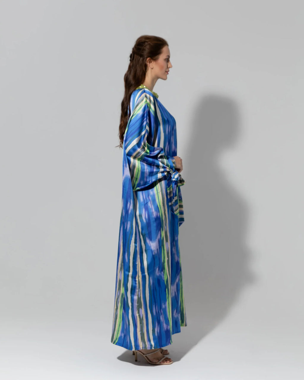 Abstract Silk Kaftan