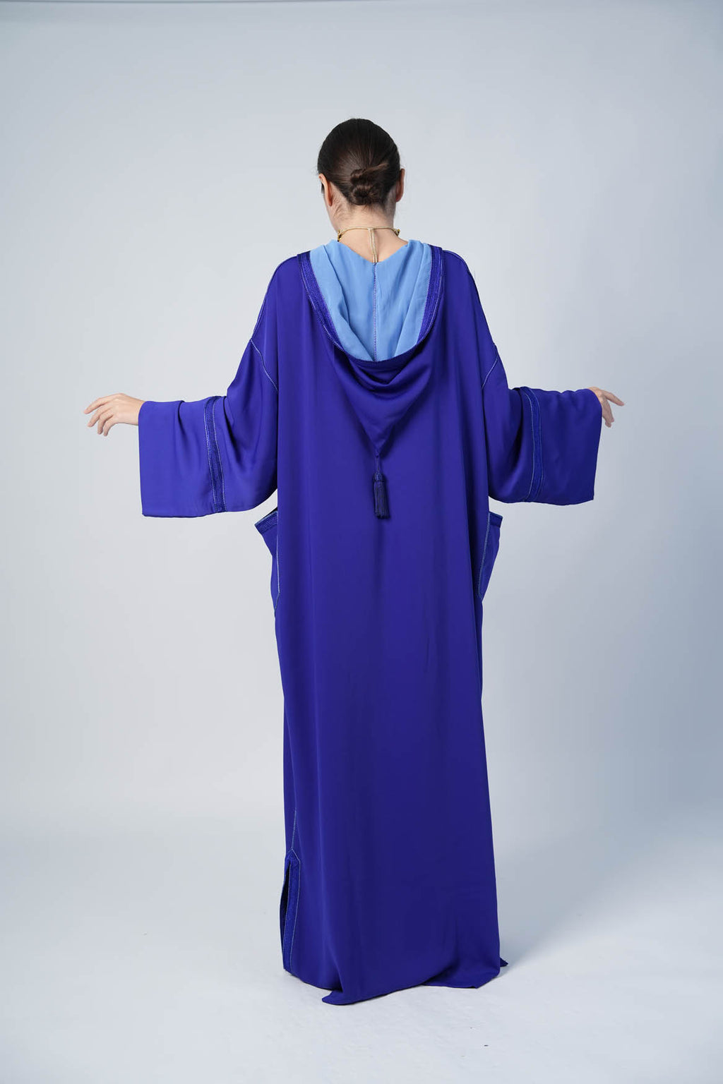 Navy Two Tone Kaftan
