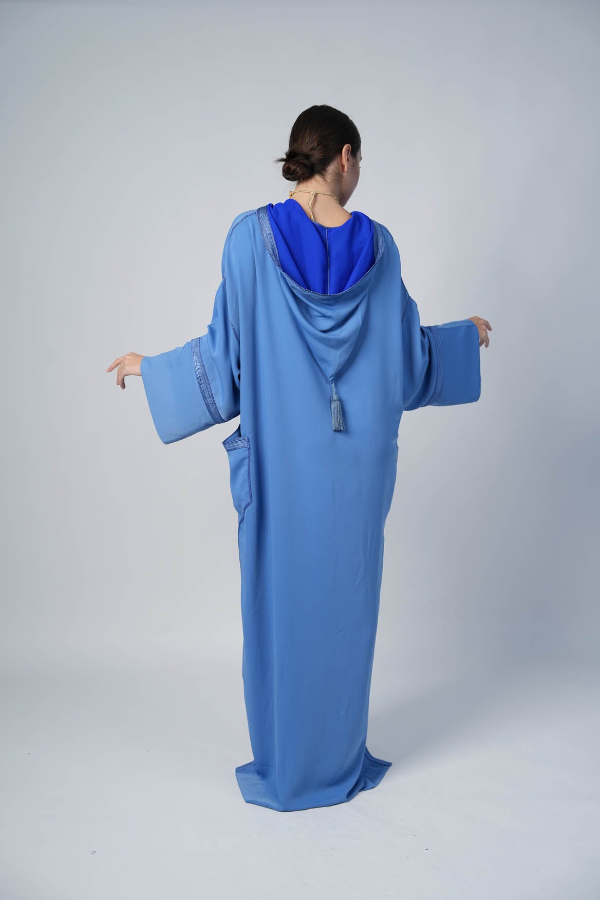 Light Blue TwoTone Kaftan