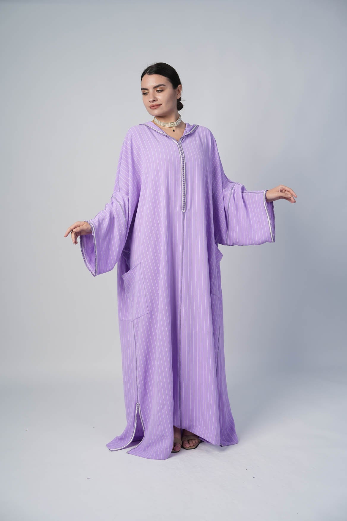 Crepe Kaftan Lavendar