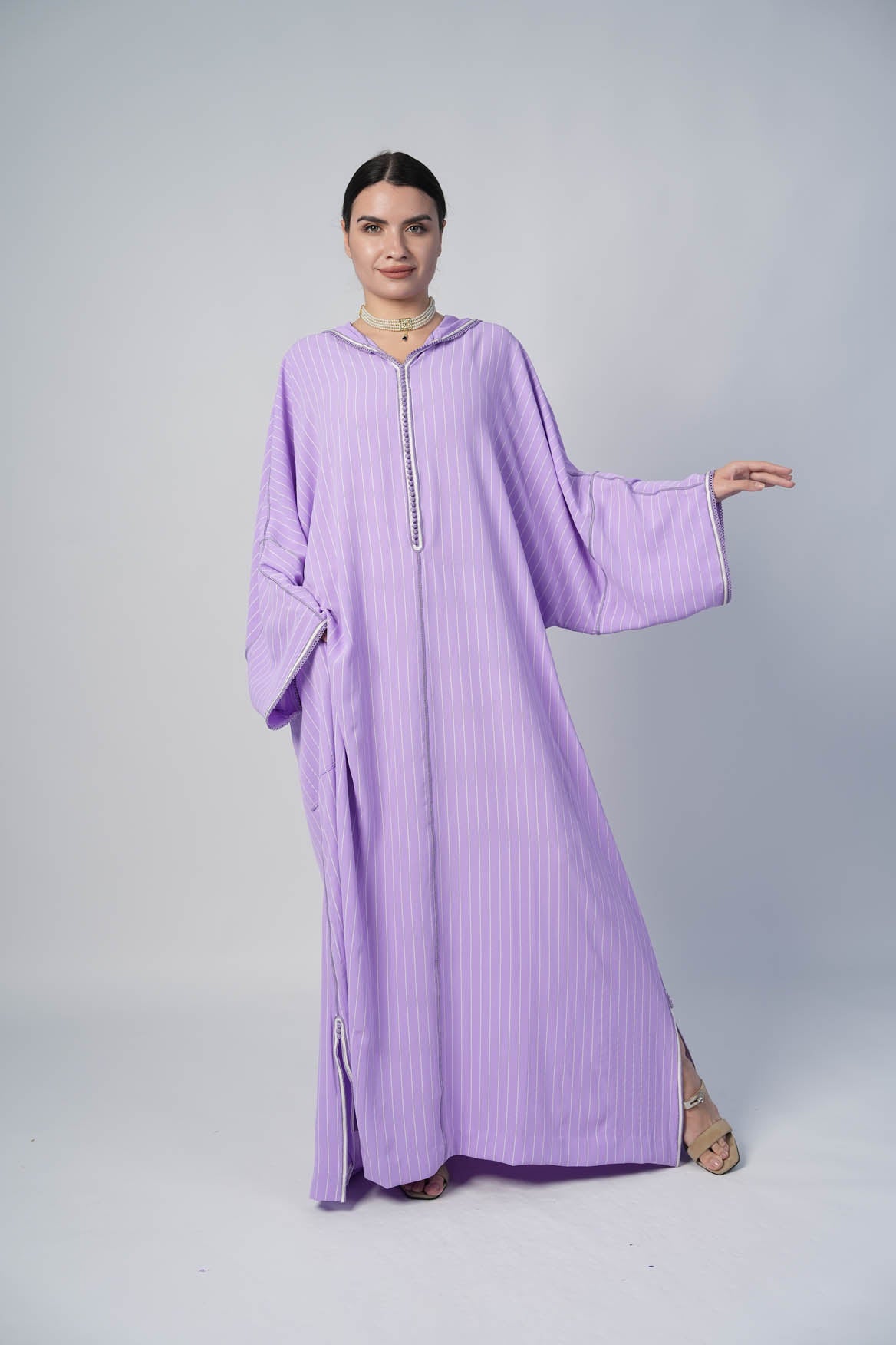 Crepe Kaftan Lavendar