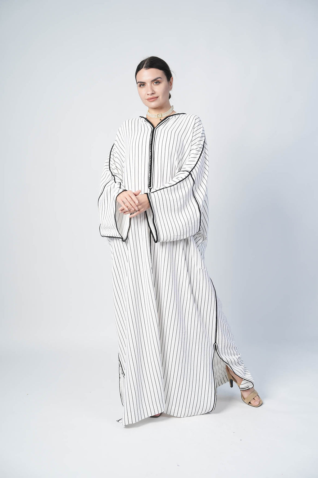 Blue Linen Kaftan