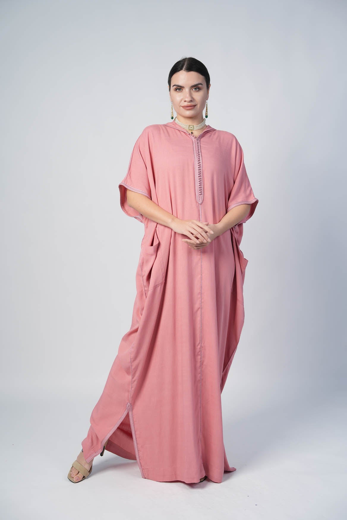 Cotton Pink Kaftan