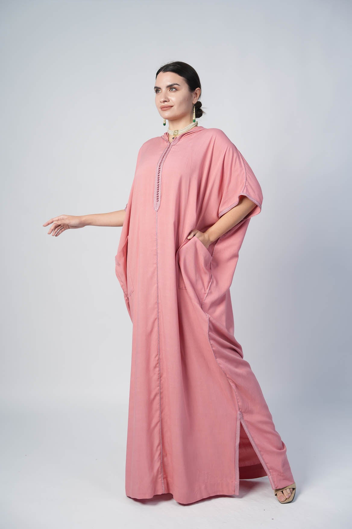 Cotton Pink Kaftan