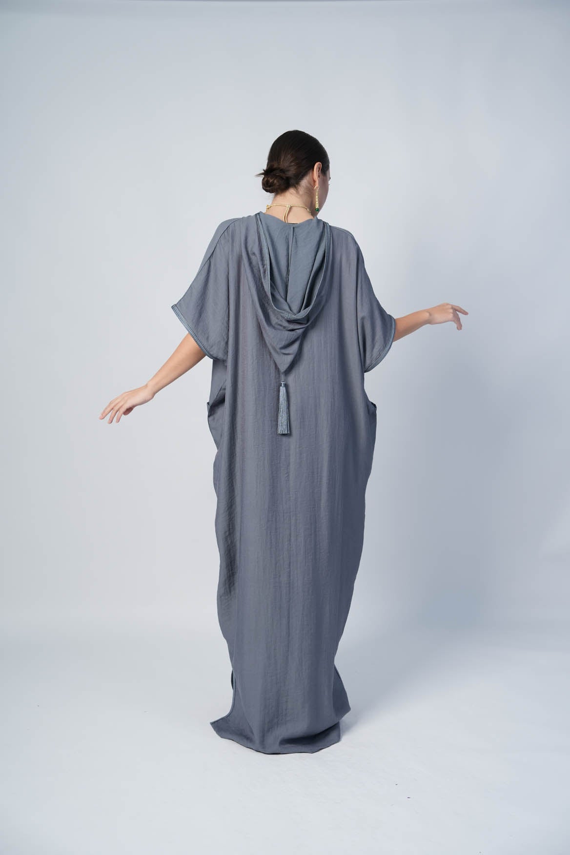 Cotton Gray Kaftan
