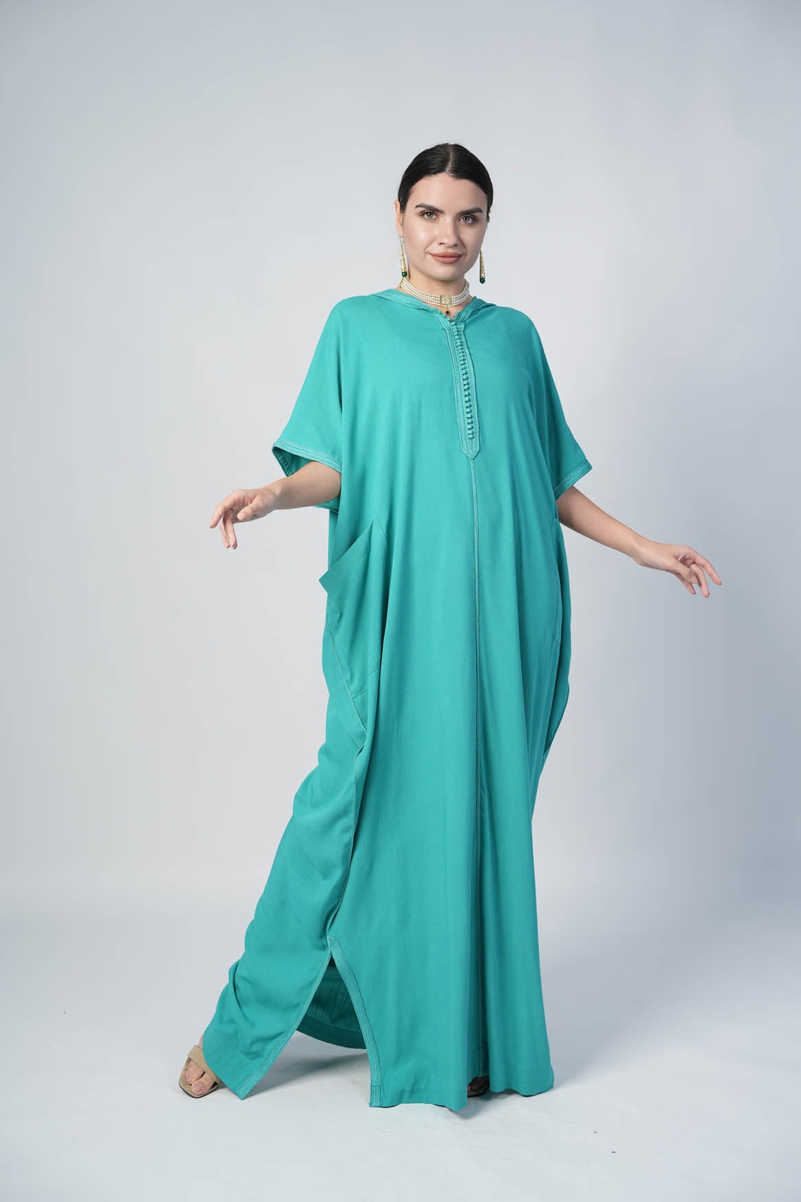 Cotton Green Kaftan