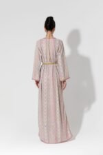 Habba-Embroidered Pink Kaftan - Image 5
