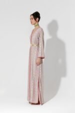 Habba-Embroidered Pink Kaftan - Image 3