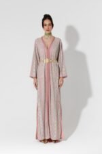 Habba-Embroidered Pink Kaftan - Image 2