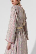 Habba-Embroidered Pink Kaftan - Image 6